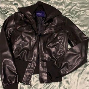 Pleather jacket medium
